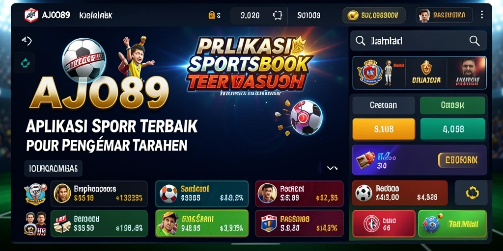 Tampilan gameplay AJO89 saat memasang taruhan olahraga secara langsung.