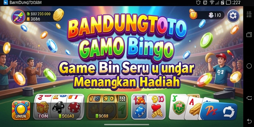 Tampilan dinamis gameplay Bingo BANDUNGTOTO yang seru.