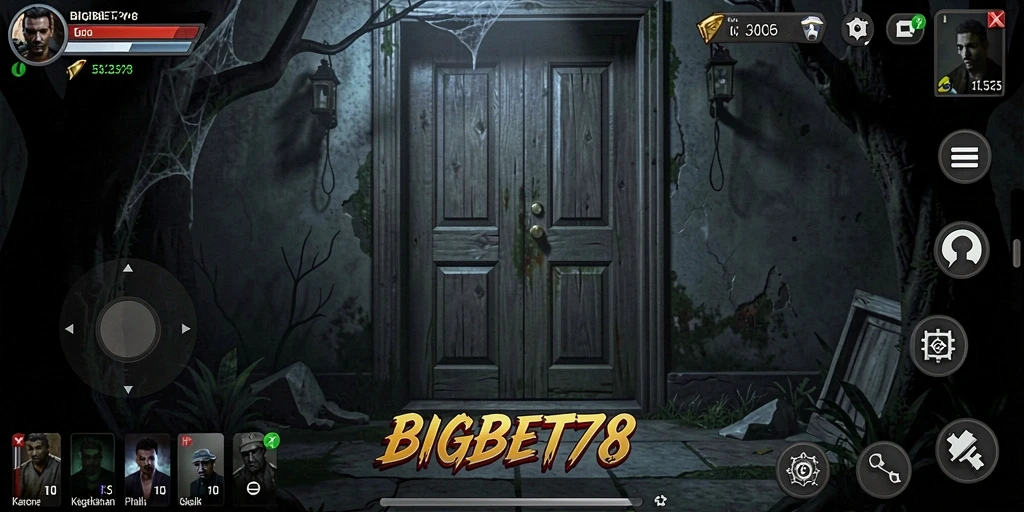 Tampilan menegangkan dari gameplay <strong>BIGBET78</strong> yang penuh dengan horor.
