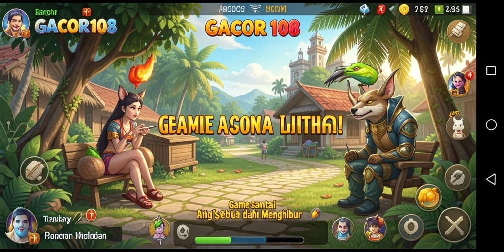 Gameplay GACOR108 yang mengasyikkan dengan grafik cerah.