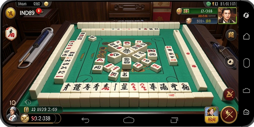 Tampilan gameplay menarik dari permainan Mahjong IND89.