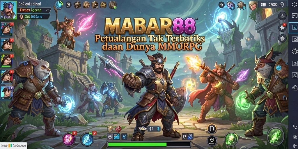 Screenshot MABAR88 menampilkan aksi seru dalam dunia MMORPG yang luas.