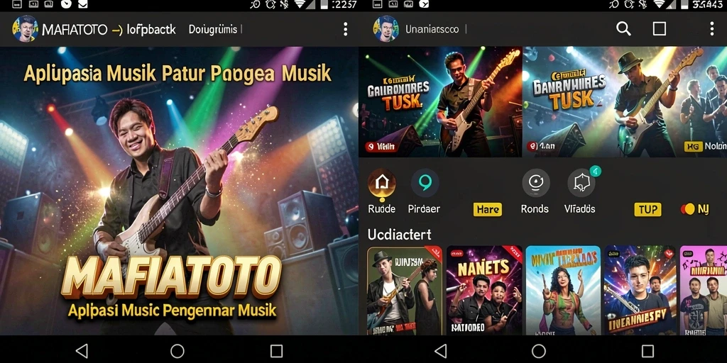 Tampilan gameplay MAFIATOTO yang interaktif dalam menjelajahi musik.