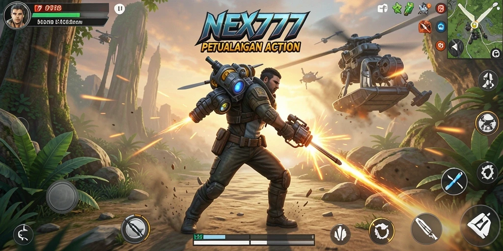 Screenshot NEX777 menampilkan aksi seru dan grafis yang memukau.