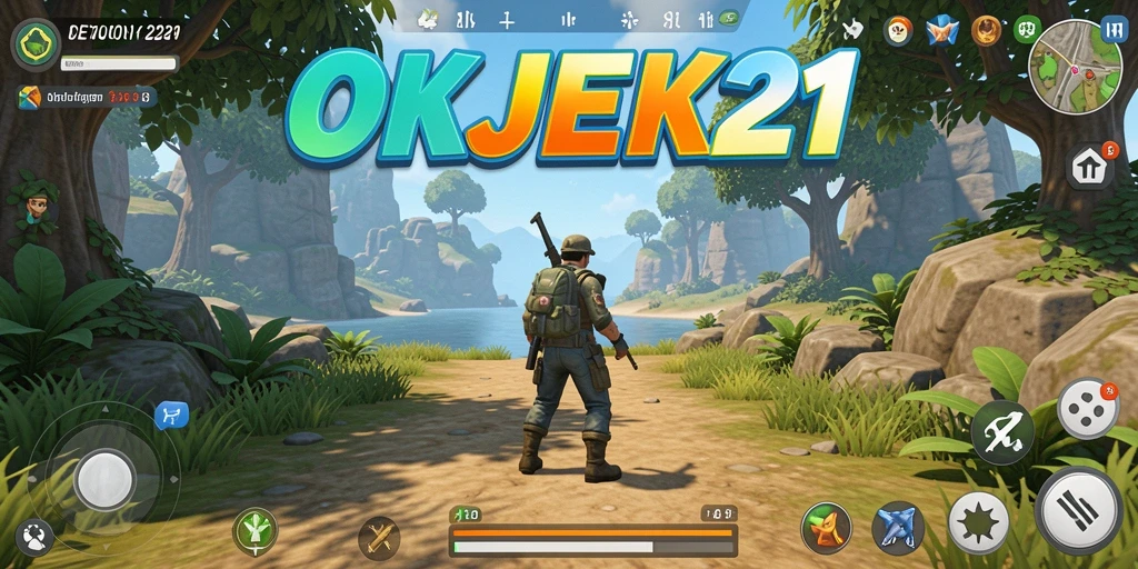 Gameplay seru di dunia terbuka OKJEK21 dengan berbagai misi dan petualangan.