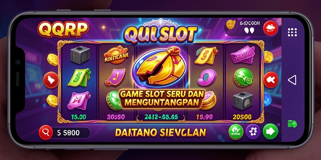 Screenshot QQRP menampilkan gameplay slot yang seru dan berwarna-warni.