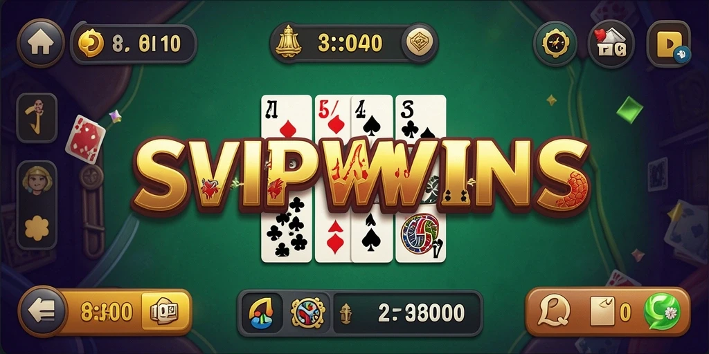 Tampilan gameplay menarik dari SVIPWINS dengan suasana permainan Domino.