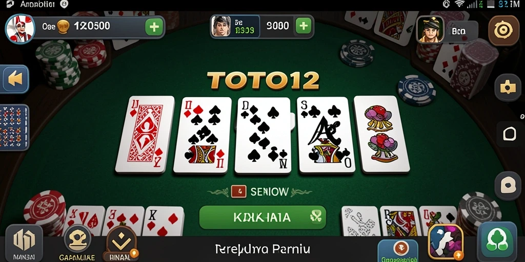 Screenshot menunjukkan gameplay seru dari TOTO12.